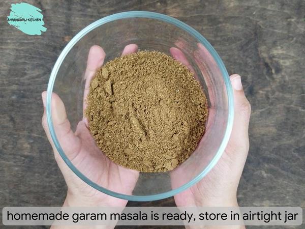recipe for garam masala powder