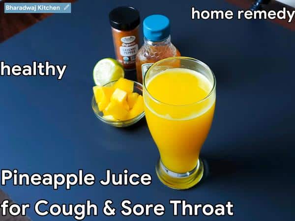 pineapple juice for cough